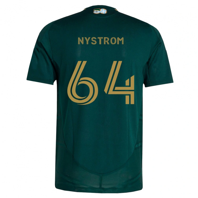 Danxen Mann August Nystrom #64 Mørk Grønn Brun Hjemmetrøye Drakt Trøye 2026/27 Skjorter T-Skjorte