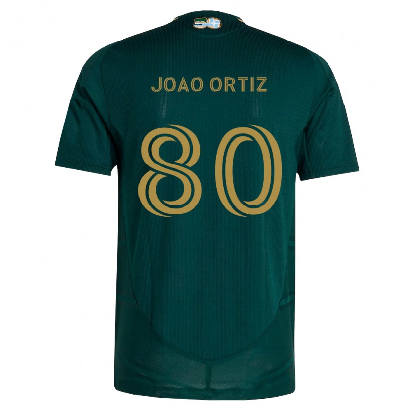 Danxen Mann Joao Ortiz #80 Mørk Grønn Brun Hjemmetrøye Drakt Trøye 2026/27 Skjorter T-Skjorte