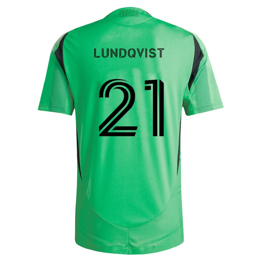 Danxen Mann Adam Lundqvist #21 Smaragdgrønn Svart Hjemmetrøye Drakt Trøye 2026/27 Skjorter T-Skjorte