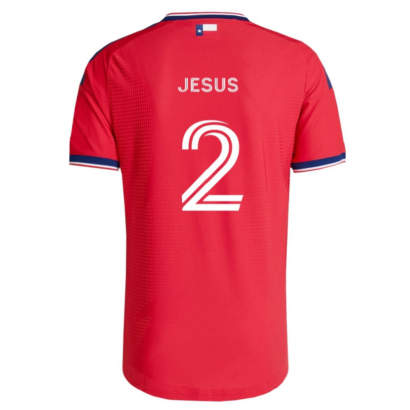 Danxen Mann Geovane Jesus #2 Rød Blå Hvit Hjemmetrøye Drakt Trøye 2026/27 Skjorter T-Skjorte