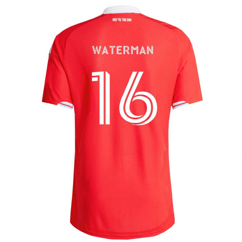 Danxen Mann Joel Waterman #16 Rød Dyp Blå Hvit Hjemmetrøye Drakt Trøye 2026/27 Skjorter T-Skjorte