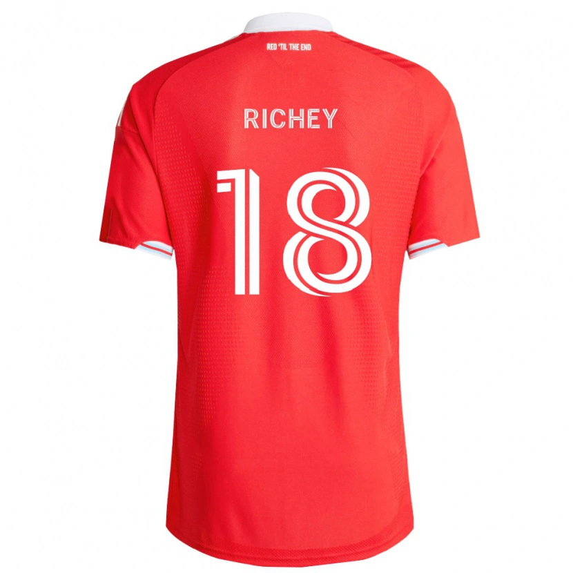 Danxen Mann Spencer Richey #18 Rød Dyp Blå Hvit Hjemmetrøye Drakt Trøye 2026/27 Skjorter T-Skjorte