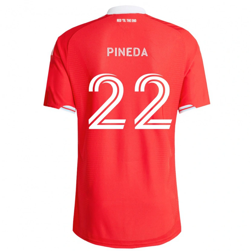 Danxen Mann Mauricio Pineda #22 Rød Dyp Blå Hvit Hjemmetrøye Drakt Trøye 2026/27 Skjorter T-Skjorte
