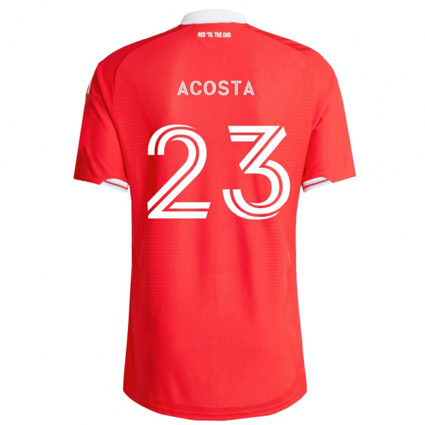 Danxen Mann Kellyn Acosta #23 Rød Dyp Blå Hvit Hjemmetrøye Drakt Trøye 2026/27 Skjorter T-Skjorte