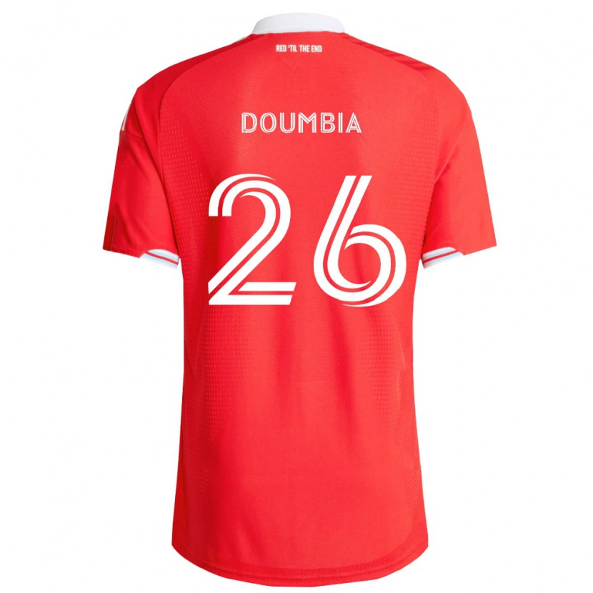 Danxen Mann Ousmane Doumbia #26 Rød Dyp Blå Hvit Hjemmetrøye Drakt Trøye 2026/27 Skjorter T-Skjorte