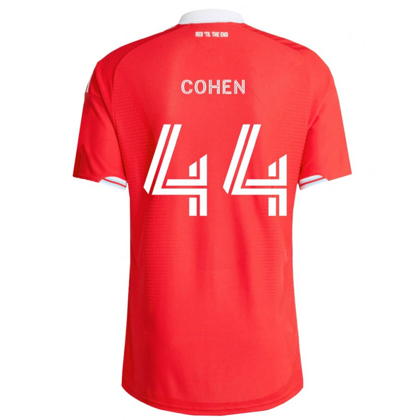 Danxen Mann Josh Cohen #44 Rød Dyp Blå Hvit Hjemmetrøye Drakt Trøye 2026/27 Skjorter T-Skjorte