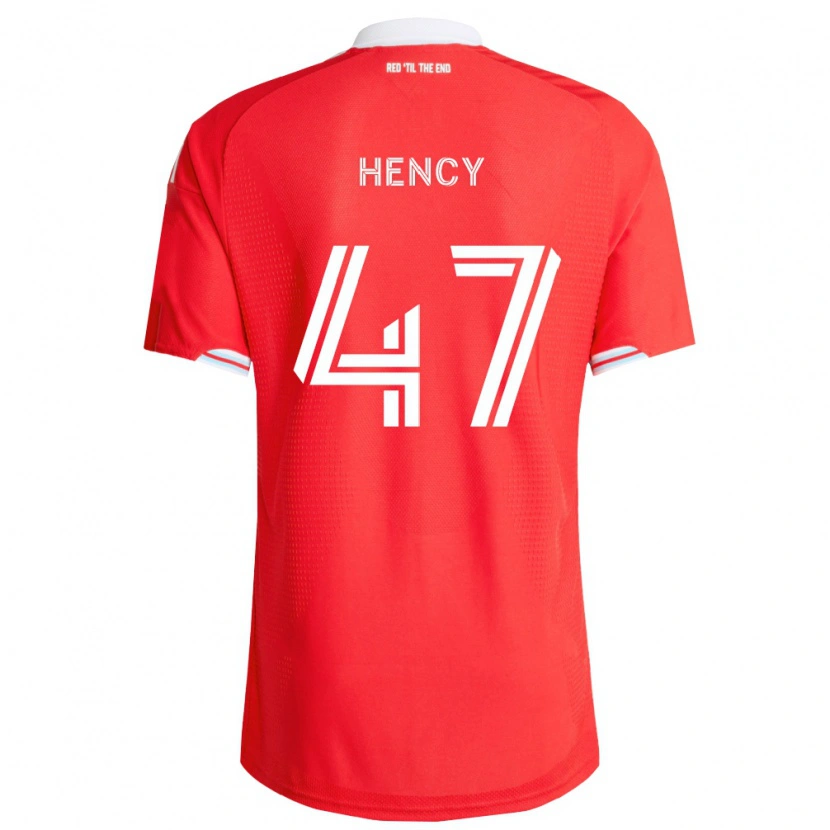 Danxen Mann Billy Hency #47 Rød Dyp Blå Hvit Hjemmetrøye Drakt Trøye 2026/27 Skjorter T-Skjorte