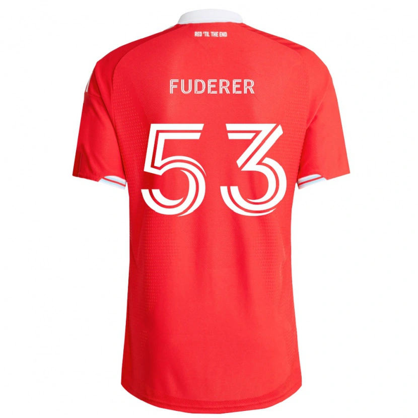 Danxen Mann Jake Fuderer #53 Rød Dyp Blå Hvit Hjemmetrøye Drakt Trøye 2026/27 Skjorter T-Skjorte