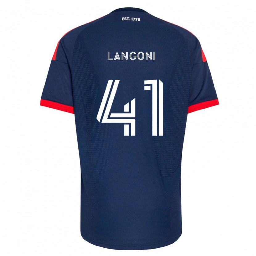 Danxen Mann Luca Langoni #41 Kongelig Blå Rød Hvit Hjemmetrøye Drakt Trøye 2026/27 Skjorter T-Skjorte