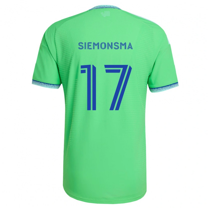 Danxen Mann Sianna Siemonsma #17 Grønn Lys Blå Hjemmetrøye Drakt Trøye 2026/27 Skjorter T-Skjorte