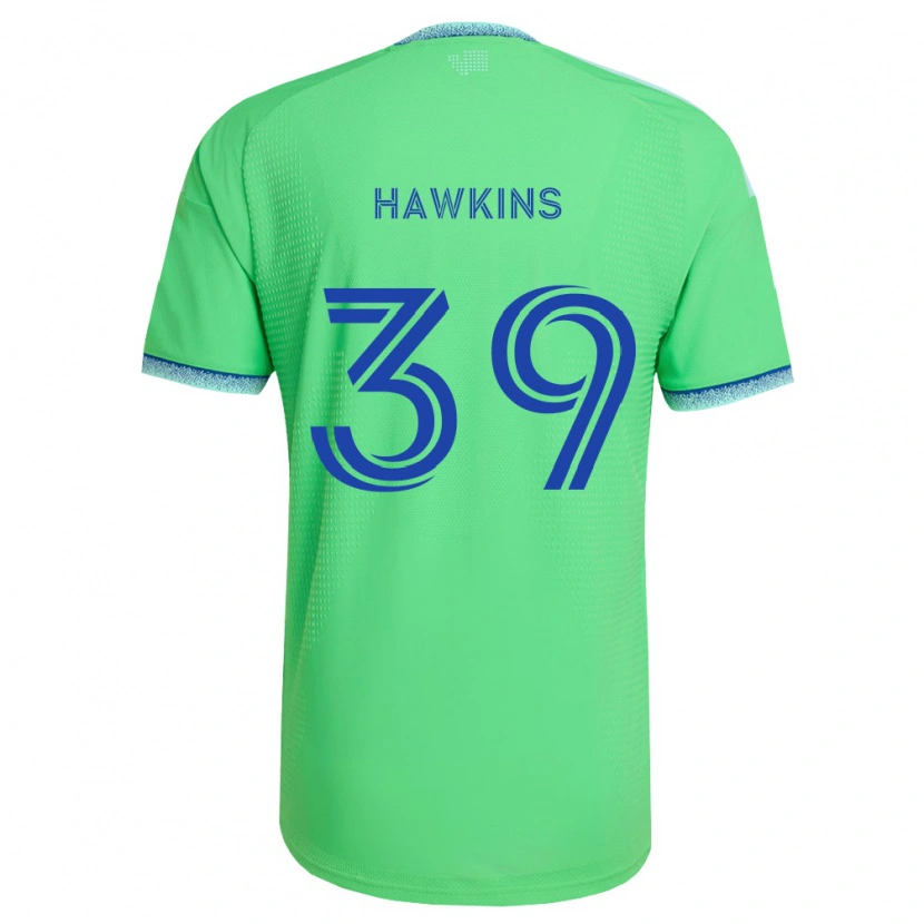 Danxen Mann Stuart Hawkins #39 Grønn Lys Blå Hjemmetrøye Drakt Trøye 2026/27 Skjorter T-Skjorte