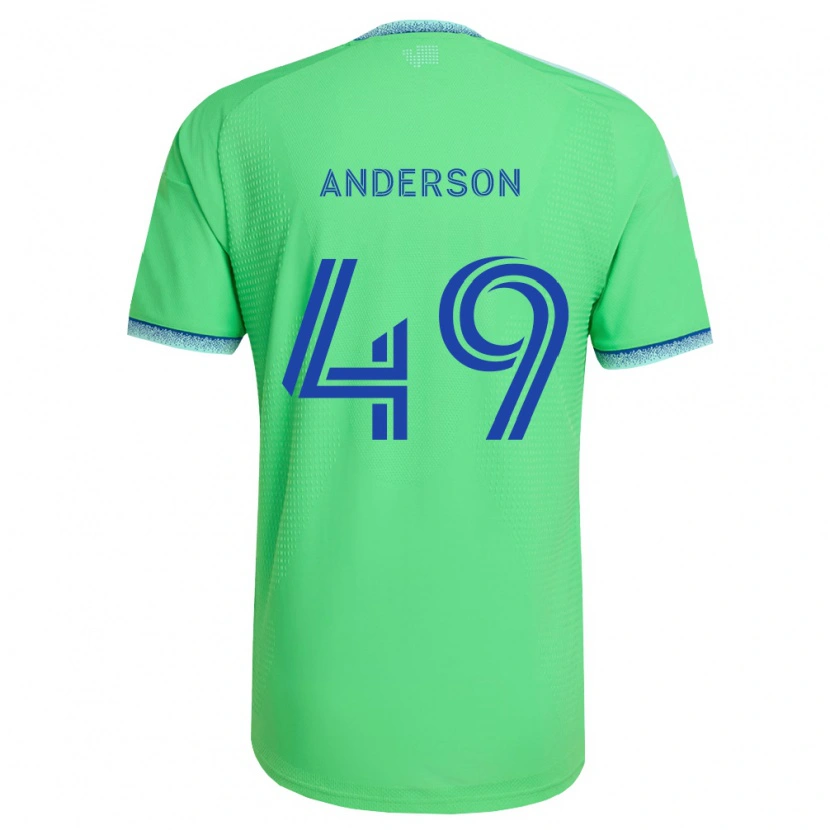 Danxen Mann Hunter Anderson #49 Grønn Lys Blå Hjemmetrøye Drakt Trøye 2026/27 Skjorter T-Skjorte