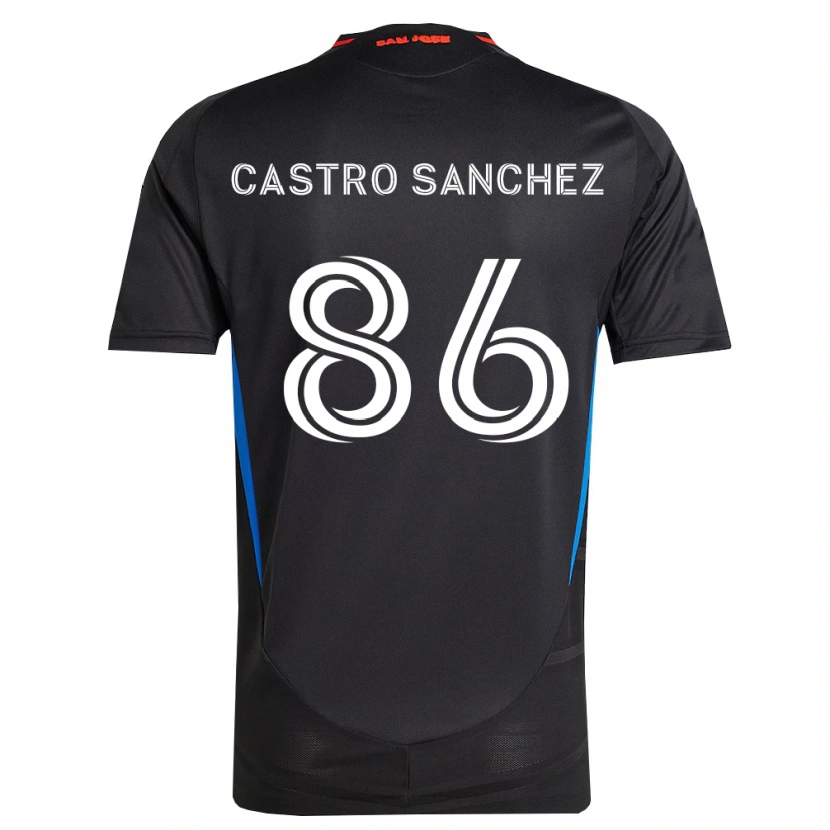 Danxen Mann Andy Castro Sanchez #86 Blå Hvit Svart Hjemmetrøye Drakt Trøye 2026/27 Skjorter T-Skjorte