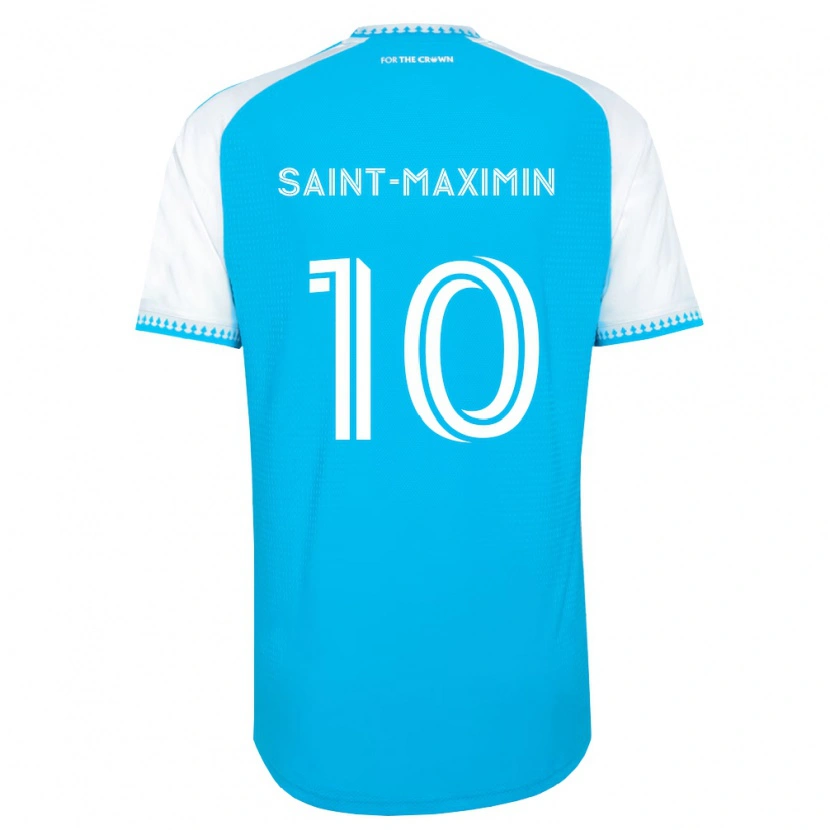 Danxen Mann Allan Saint-Maximin #10 Himmelblå Hvit Svart Hjemmetrøye Drakt Trøye 2026/27 Skjorter T-Skjorte