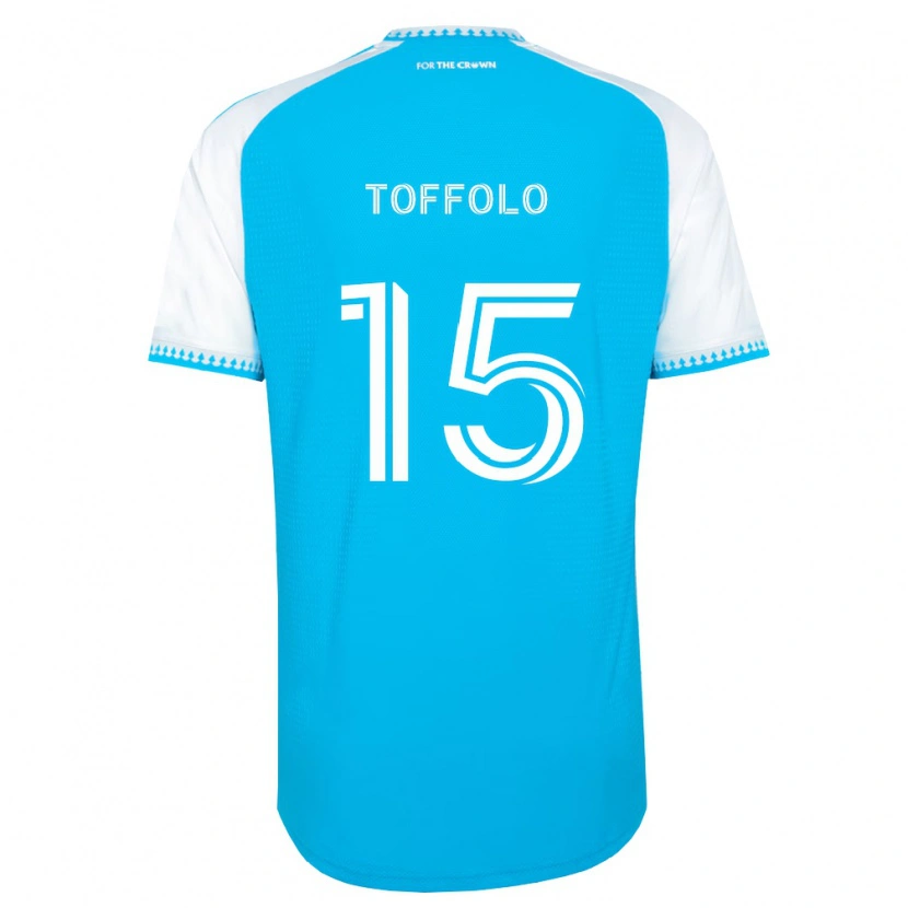 Danxen Mann Harry Toffolo #15 Himmelblå Hvit Svart Hjemmetrøye Drakt Trøye 2026/27 Skjorter T-Skjorte