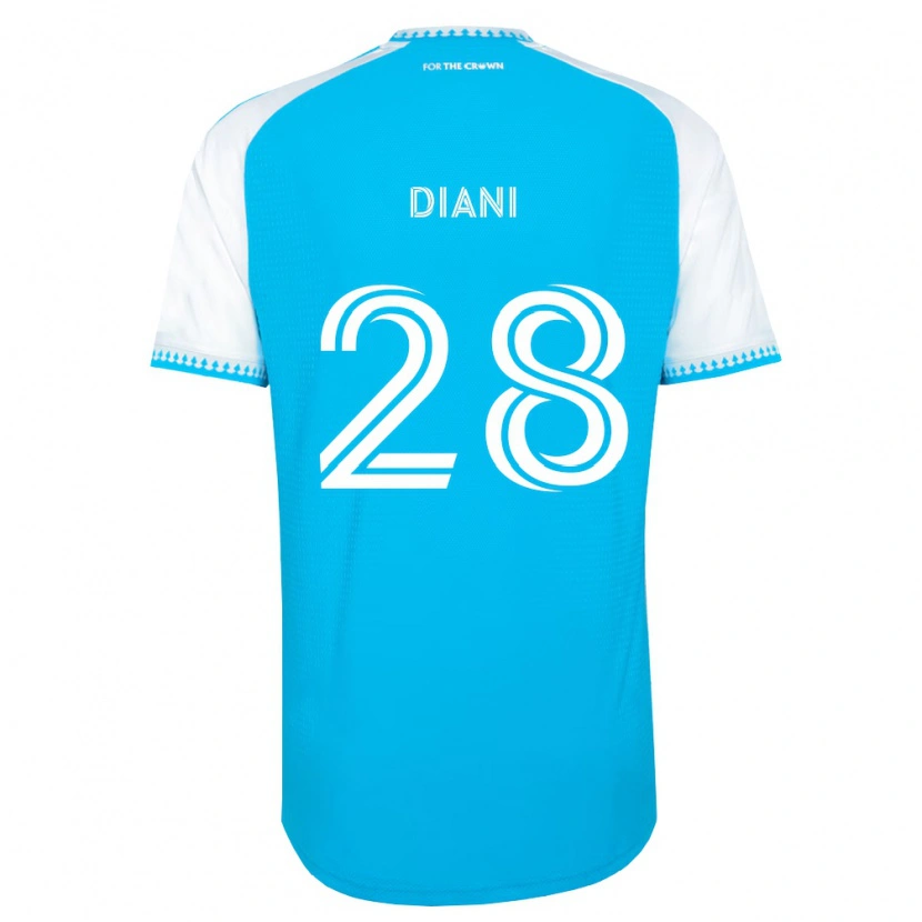 Danxen Mann Djibril Diani #28 Himmelblå Hvit Svart Hjemmetrøye Drakt Trøye 2026/27 Skjorter T-Skjorte