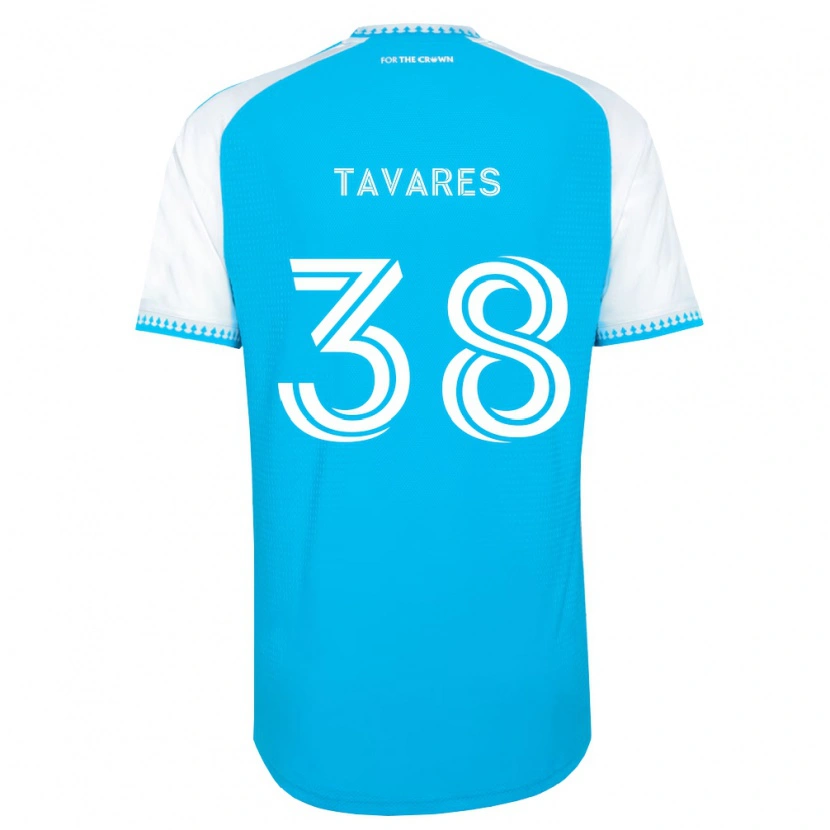 Danxen Mann Iuri Tavares #38 Himmelblå Hvit Svart Hjemmetrøye Drakt Trøye 2026/27 Skjorter T-Skjorte