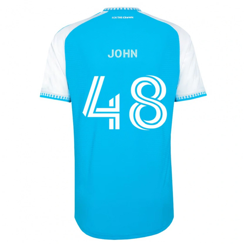 Danxen Mann Aron John #48 Himmelblå Hvit Svart Hjemmetrøye Drakt Trøye 2026/27 Skjorter T-Skjorte