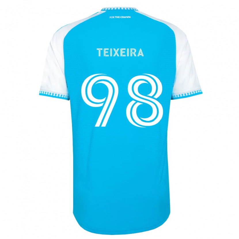 Danxen Mann Nickolas Teixeira #98 Himmelblå Hvit Svart Hjemmetrøye Drakt Trøye 2026/27 Skjorter T-Skjorte