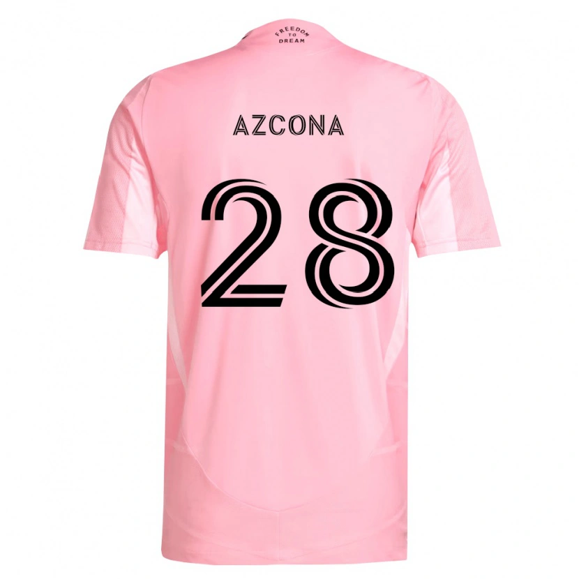 Danxen Mann Edison Azcona #28 Rosa Svart Hjemmetrøye Drakt Trøye 2026/27 Skjorter T-Skjorte