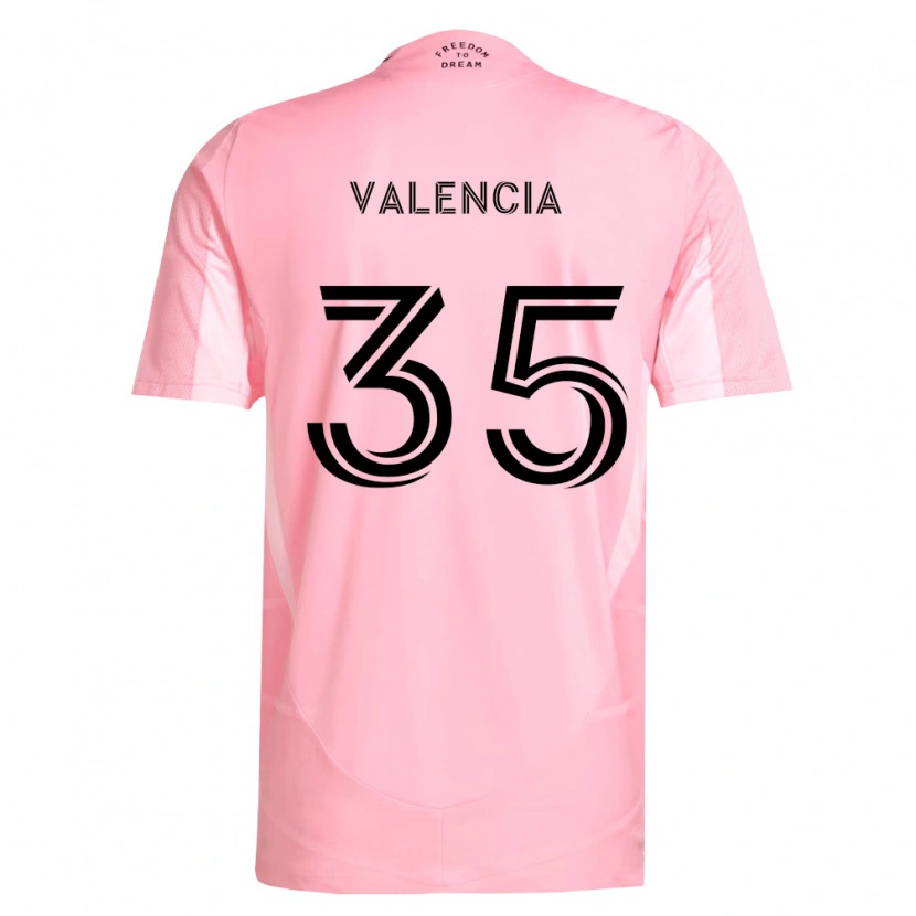 Danxen Mann Felipe Valencia #35 Rosa Svart Hjemmetrøye Drakt Trøye 2026/27 Skjorter T-Skjorte