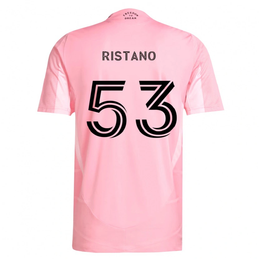 Danxen Mann Alejo Ristano #53 Rosa Svart Hjemmetrøye Drakt Trøye 2026/27 Skjorter T-Skjorte