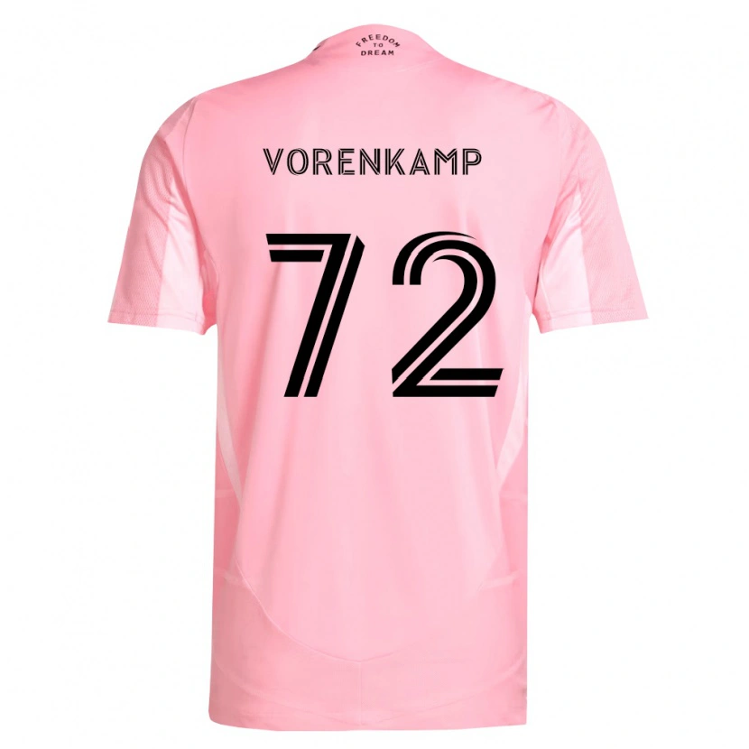 Danxen Mann Theo Vorenkamp #72 Rosa Svart Hjemmetrøye Drakt Trøye 2026/27 Skjorter T-Skjorte