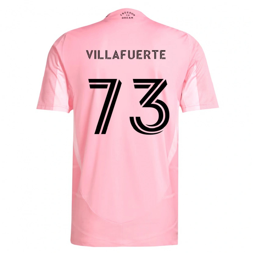 Danxen Mann Kendry Villafuerte #73 Rosa Svart Hjemmetrøye Drakt Trøye 2026/27 Skjorter T-Skjorte