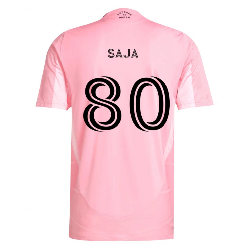 Danxen Mann Mateo Saja #80 Rosa Svart Hjemmetrøye Drakt Trøye 2026/27 Skjorter T-Skjorte
