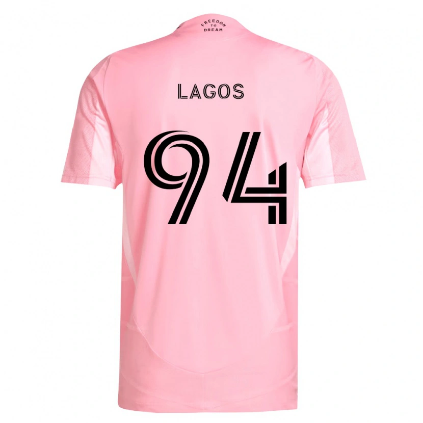 Danxen Mann Diego Lagos #94 Rosa Svart Hjemmetrøye Drakt Trøye 2026/27 Skjorter T-Skjorte