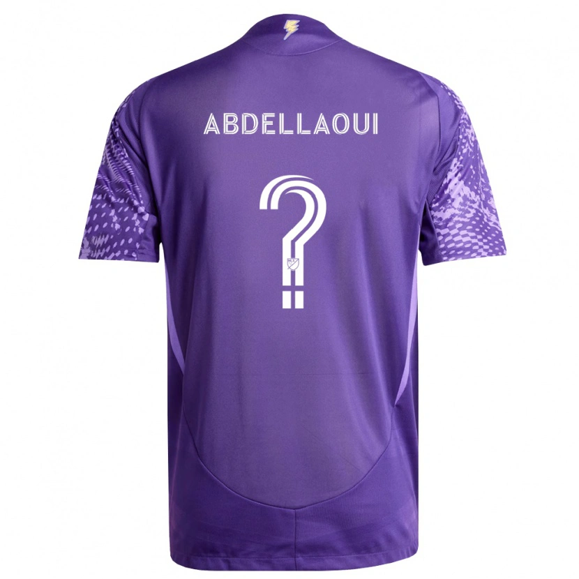 Danxen Mann Noham Abdellaoui #0 Lilla Hvit Hjemmetrøye Drakt Trøye 2026/27 Skjorter T-Skjorte