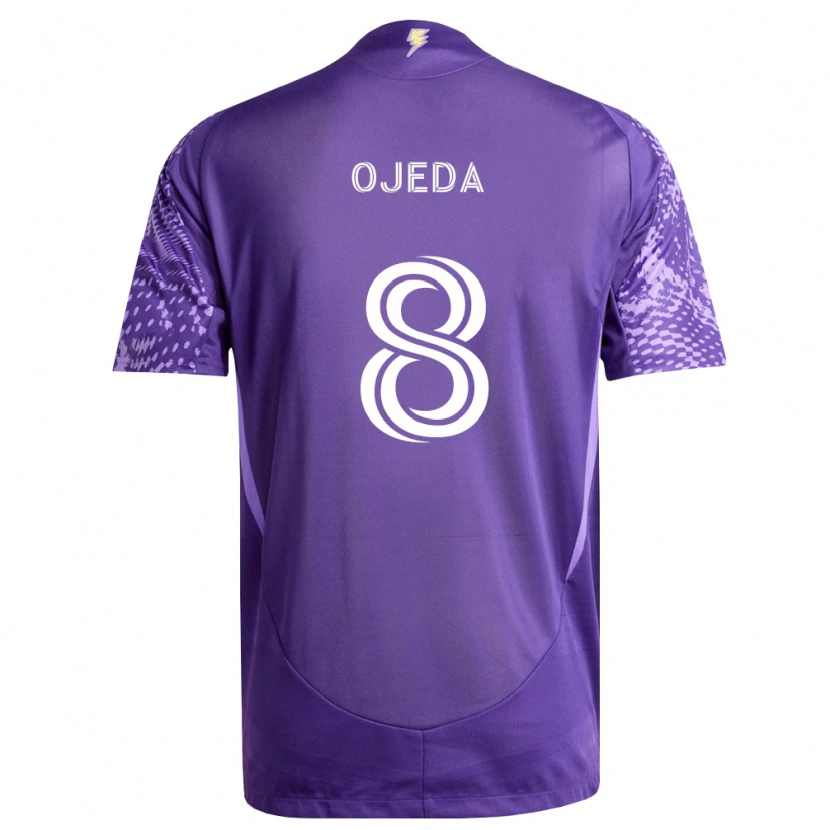 Danxen Mann Braian Ojeda #8 Lilla Hvit Hjemmetrøye Drakt Trøye 2026/27 Skjorter T-Skjorte