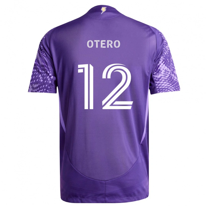 Danxen Mann Javier Otero #12 Lilla Hvit Hjemmetrøye Drakt Trøye 2026/27 Skjorter T-Skjorte