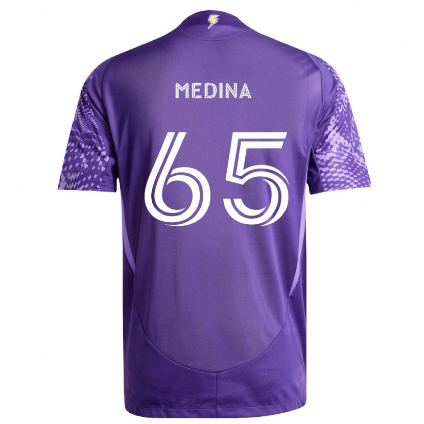 Danxen Mann Cristian Medina #65 Lilla Hvit Hjemmetrøye Drakt Trøye 2026/27 Skjorter T-Skjorte