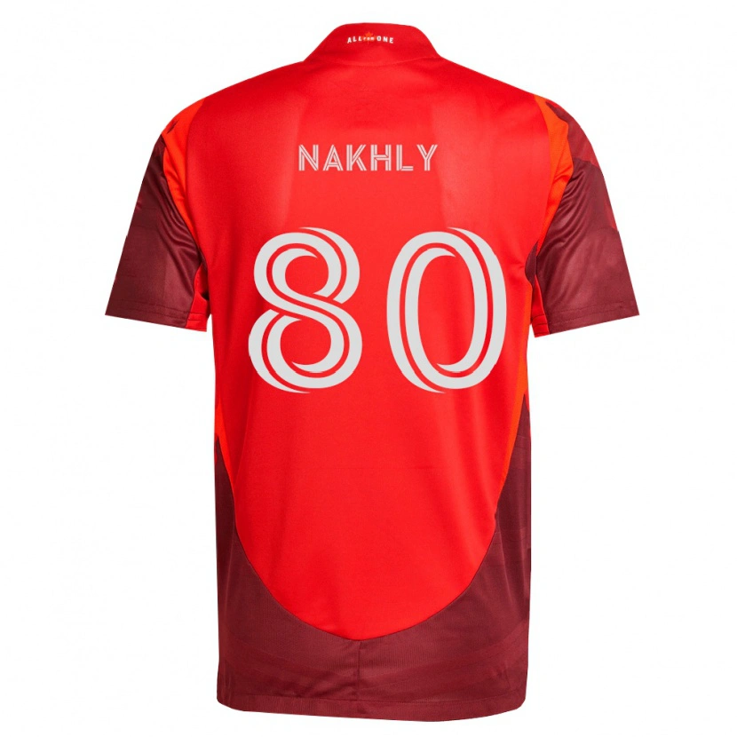 Danxen Mann Zakaria Nakhly #80 Burgund Rød Hjemmetrøye Drakt Trøye 2026/27 Skjorter T-Skjorte