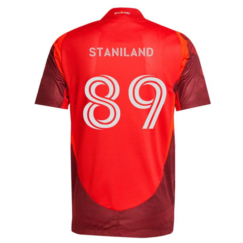 Danxen Mann Charlie Staniland #89 Burgund Rød Hjemmetrøye Drakt Trøye 2026/27 Skjorter T-Skjorte