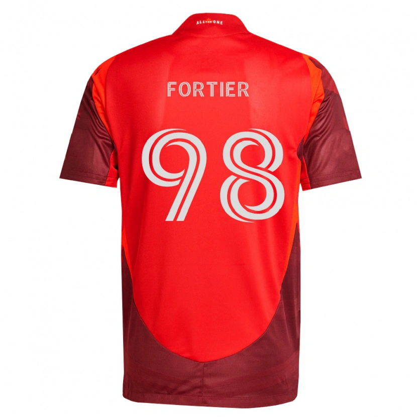 Danxen Mann Kristjan Fortier #98 Burgund Rød Hjemmetrøye Drakt Trøye 2026/27 Skjorter T-Skjorte