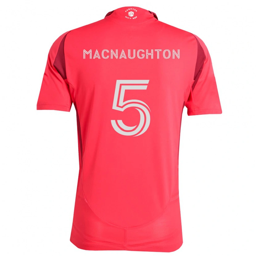 Danxen Mann Lukas Macnaughton #5 Magentahvit Hjemmetrøye Drakt Trøye 2026/27 Skjorter T-Skjorte