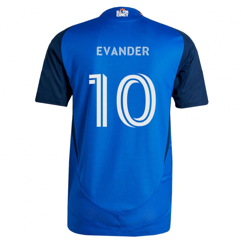 Danxen Mann Evander Da Silva Ferreira #10 Kongelig Blå Oransje Hjemmetrøye Drakt Trøye 2026/27 Skjorter T-Skjorte