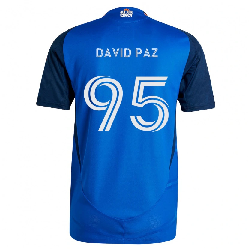 Danxen Mann David Paz #95 Kongelig Blå Oransje Hjemmetrøye Drakt Trøye 2026/27 Skjorter T-Skjorte