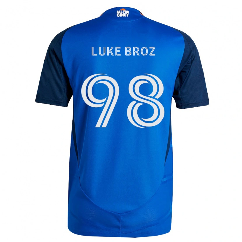 Danxen Mann Luke Broz #98 Kongelig Blå Oransje Hjemmetrøye Drakt Trøye 2026/27 Skjorter T-Skjorte
