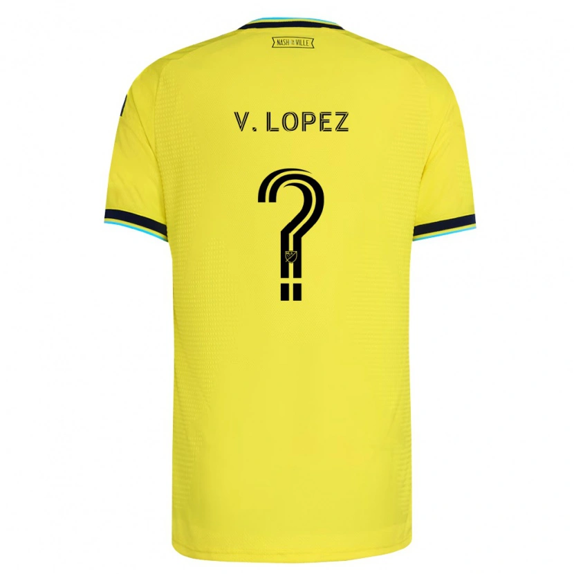 Danxen Mann Alejandro Velazquez-Lopez #0 Sterk Gul Marineblå Hjemmetrøye Drakt Trøye 2026/27 Skjorter T-Skjorte