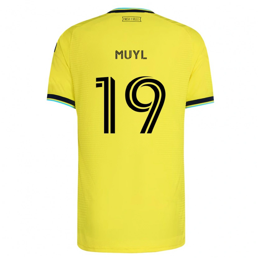 Danxen Mann Alex Muyl #19 Sterk Gul Marineblå Hjemmetrøye Drakt Trøye 2026/27 Skjorter T-Skjorte