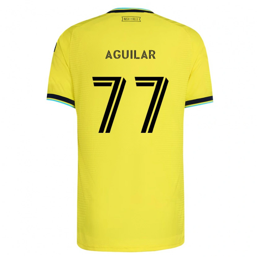Danxen Mann Xavier Aguilar #77 Sterk Gul Marineblå Hjemmetrøye Drakt Trøye 2026/27 Skjorter T-Skjorte