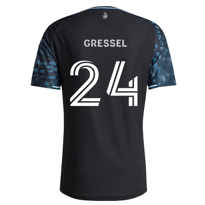 Danxen Mann Julian Gressel #24 Svart Hvit Hjemmetrøye Drakt Trøye 2026/27 Skjorter T-Skjorte