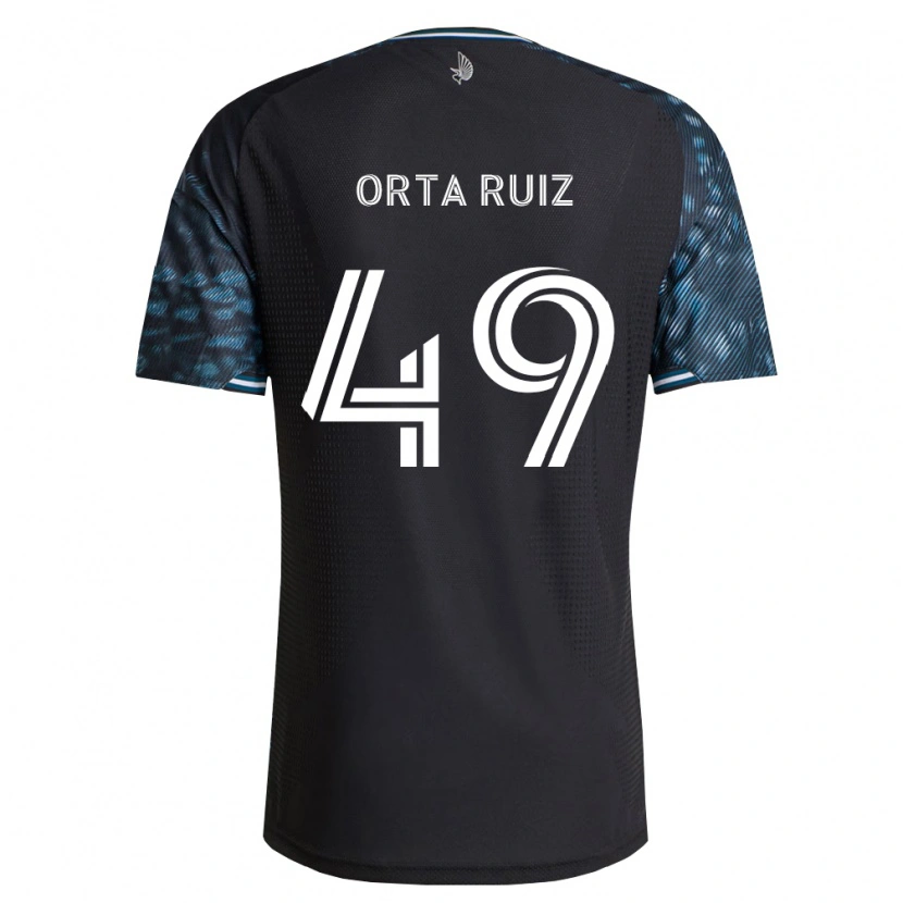 Danxen Mann Jose Orta Ruiz #49 Svart Hvit Hjemmetrøye Drakt Trøye 2026/27 Skjorter T-Skjorte