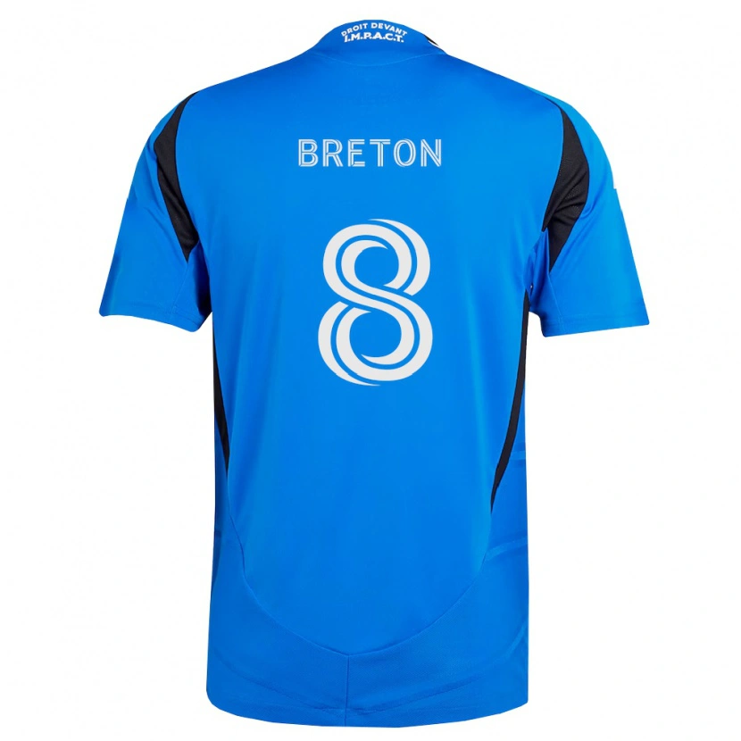 Danxen Mann Eloi Breton #8 Blå Hvit Svart Hjemmetrøye Drakt Trøye 2026/27 Skjorter T-Skjorte