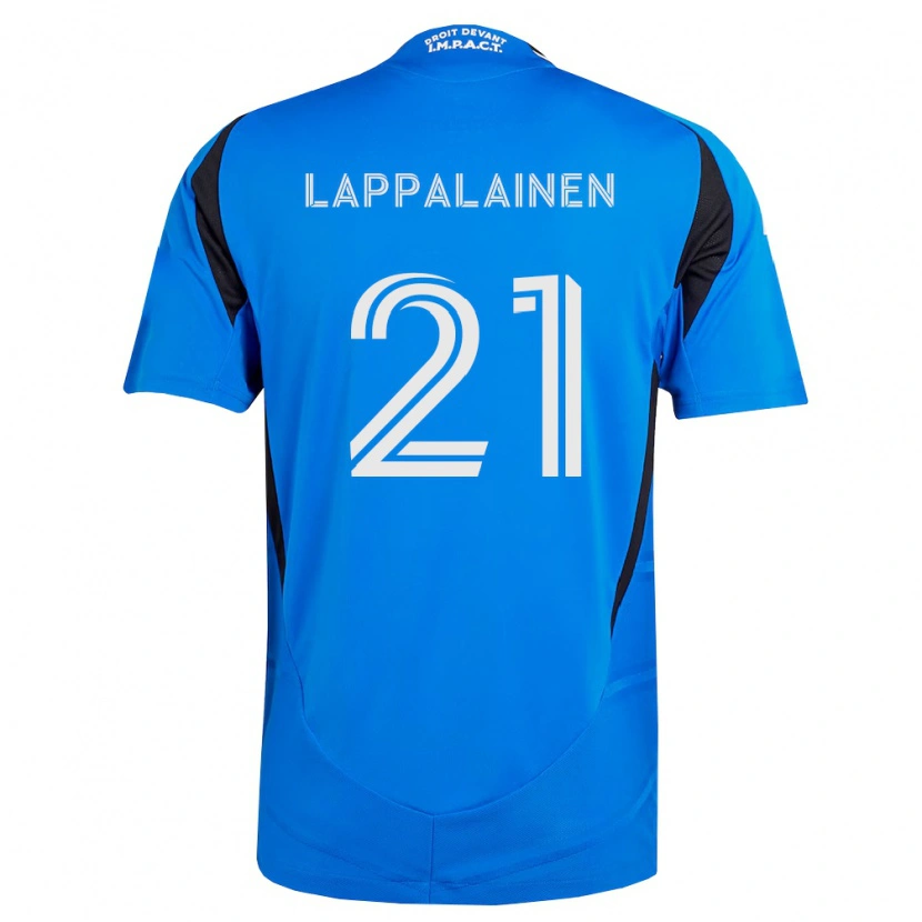 Danxen Mann Lassi Lappalainen #21 Blå Hvit Svart Hjemmetrøye Drakt Trøye 2026/27 Skjorter T-Skjorte