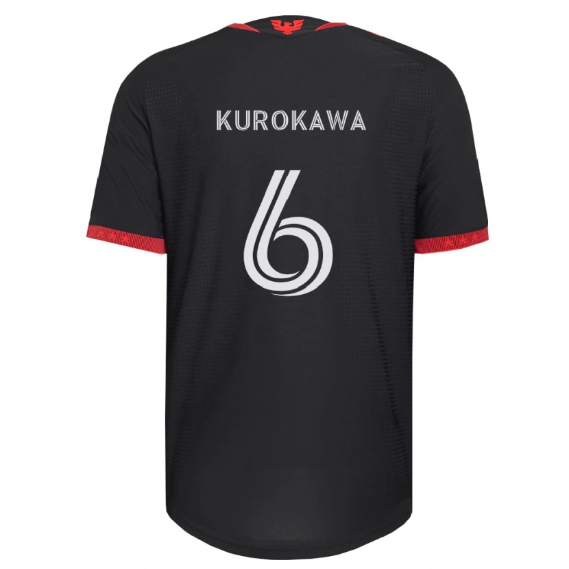 Danxen Mann Keisuke Kurokawa #6 Svart Hvit Rød Hjemmetrøye Drakt Trøye 2026/27 Skjorter T-Skjorte