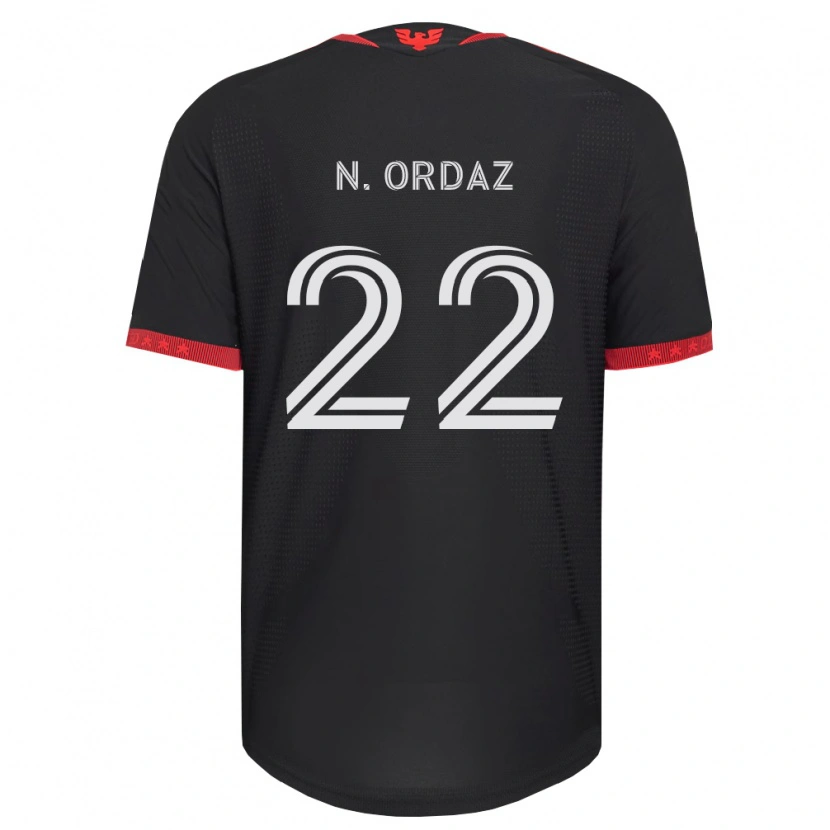 Danxen Mann Nathan Ordaz #22 Svart Hvit Rød Hjemmetrøye Drakt Trøye 2026/27 Skjorter T-Skjorte